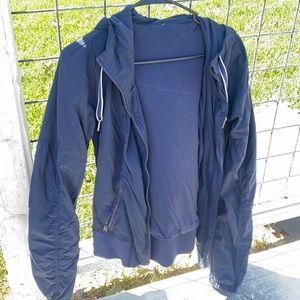 Blue zip up jacket- good condition